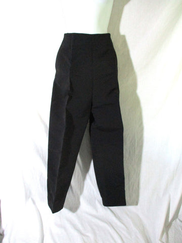 NWT NEW CELINE Pleated Wool Silk TROUSER Pant 36 Luxury Formal BLACK Culotte