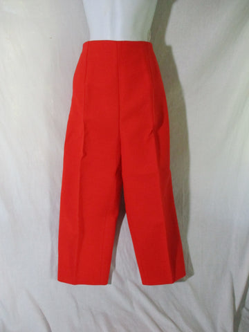 NWT NEW CELINE Pleated TROUSER Pant 36 Luxury Formal ORANGE Wide Leg Culotte