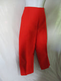 NWT NEW CELINE Pleated TROUSER Pant 36 Luxury Formal ORANGE Wide Leg Culotte