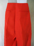 NWT NEW CELINE Pleated TROUSER Pant 36 Luxury Formal ORANGE Wide Leg Culotte