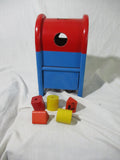 Vintage PLAYSKOOL U.S. MAIL POSTAL STATION Set Blocks Mailbox Toy Toddler Preschool