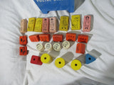 Vintage PLAYSKOOL U.S. MAIL POSTAL STATION Set Blocks Mailbox Toy Toddler Preschool