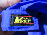 NEW REI Nylon Pant Trousers L Blue Hiking Camping Outdoor Rain Convertible Travel Pack