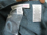 New Isaac Mizrahi 2 Ply Cashmere Wrap Shawl 36” X 72” BLUE Soft Luxury Knit Cape Coverup