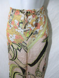 NWT NEW EMILIO PUCCI SILK Mod Italy Trousers Pants FLOWER FLORAL 42