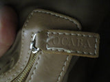 OCABA PARIS nylon leather tote satchel shoulder bag carryall BLACK BROWN