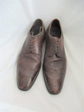 Mens BOSS Leather Wingtip Oxford Leather Shoes 10.5M Derby BROWN