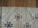 Vintage Antique Handmade AMISH 84 X 72" STAR QUILT Blanket Throw Bedspread Cover Bedroom
