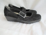 Womens RIEKER TUNISIA Leather BLACK Mary Jane Loafer Shoe 6