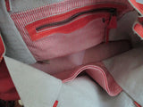 NEW NWT OLD TREND Leather Satchel Shoulder Bag Stud Fringe Tassel Boho PEACH