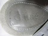 CHLOE Braided ROPE Gladiator SANDAL Flat Shoe Slip-on 36.5 Boho BROWN KHAKI
