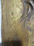 Handmade Vintage Artist Signed MAN Carved Wood FACE Sculpture Wall Art Ethnic Primitive