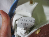 LONGCHAMP 1948 Leather Nylon Clutch Shoulder BAG Hobo Starburst Baguette