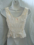 FREE PEOPLE Boho Embroidered Lace Blouse Top Shirt 0 Steampunk Victorian Hippie