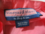 Womens VINEYARD VINES Blouse Top Shirt Pleated Tunic S PINK Preppie