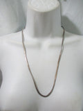 23" MADE ITALY 925 STERLING SILVER Serpentine Rope Metal Chain NECKLACE