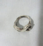 Tiffany & Co Silver Loving Heart Ring Band Double Infinity Gift Love Promise Sz 5