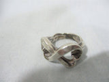 Tiffany & Co Silver Loving Heart Ring Band Double Infinity Gift Love Promise Sz 5