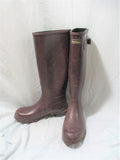 Barbour Bede Wellington Boots WATERPROOF RAINBOOT Rain 10 Wellies BURGUNDY RED