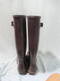 Barbour Bede Wellington Boots WATERPROOF RAINBOOT Rain 10 Wellies BURGUNDY RED