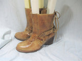 BED STU 4600 Rustic Steampunk LEATHER Ankle BOOTS Bootie Bench Made 10