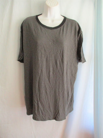 NEW WE THE FREE PEOPLE  Tee 100% Cotton T-Shirt Top M GREY CREWNECK