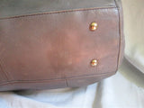 B. MAKOWSKY Leather TOTE carryall satchel bag shopper purse GREY GRAY