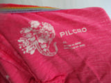 PILCRO PASSION ANTHROPOLOGIE Oversize Tee 100% Cotton T-Shirt Top XL Beach PINK
