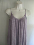 NEW DAILY PRACTICE ANTHROPOLOGIE Embroidered Ruffled Maxi Dress M Lilac Lavender Sleeveless