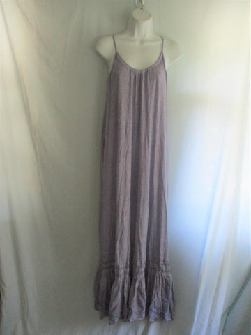 NEW DAILY PRACTICE ANTHROPOLOGIE Embroidered Ruffled Maxi Dress M Lila Psychotic Leopard NEW DAILY PRACTICE ANTHROPOLOGIE Embroidered Ruffled Maxi Dress M Lila Psychotic Leopard