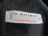 NEW FP MOVEMENT FREE PEOPLE Oversize Long Sleeve Tee Yoga Athletic Loungewear L Charcoal