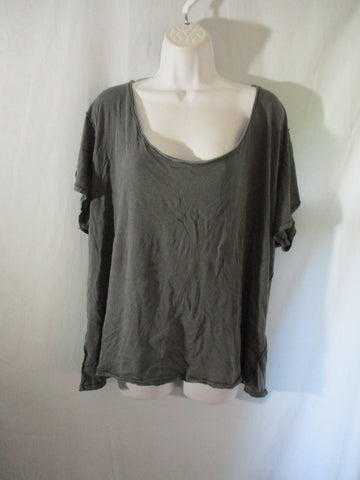 NEW WE THE FREE PEOPLE Tee 100% Cotton T-Shirt Top XL  GRAY