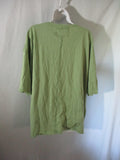 NEW WE THE FREE PEOPLE Tee 100% Cotton T-Shirt Top XS GREEN PISTACHIO