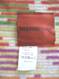 Vintage Rare MISSONI HOME ITALY WOOL THROW Fringe BLANKET OOP
