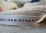 Womens BELINDA ROBERTSON 100% CASHMERE Cardigan Sweater M Jacket