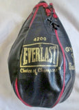 Everlast 4 Lbs. 4200 Speed Bag 9.5" LEATHER Boxing Punching Training Gym Fitness BLACK