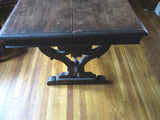 Vintage Antique Slim 70" DINING ROOM TABLE DISPLAY GOTHIC WOOD