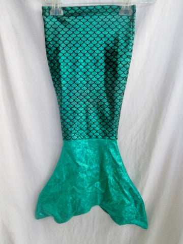 NEW Kids MERMAID GREEN FISH Scale TAIL Skirt S Green Cosplay Costume Halloween Disguise