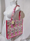 NEW NWT COCO K. FROSTED FLAKES PINK Tote Bag Shopper Carryall Purse