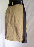 NEW DRIES VAN NOTEN Belted Skirt 36 / 4 OLIVE GREEN Safari Pockets