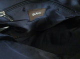 THE SAK Hobo Shoulder Bag Knit Vegan Handbag Purse Hippie Sling BLUE
