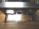 Vintage Antique Slim 70" DINING ROOM TABLE DISPLAY GOTHIC WOOD