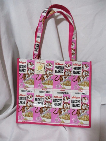 NEW NWT COCO K. FROSTED FLAKES PINK Tote Bag Shopper Carryall Purse