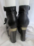 Womens JEFFREY CAMPBELL PLATFORM WEDGE High Heel Shoes 9 BLACK Stripe