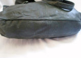 MIO ACCESSORI MONIQUE ELIZIA soft leather hobo satchel shoulder bag GREEN Industrial