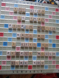 YOU LIED SO THAT PEOPLE WOULD HATE ME Scrabble Art Wall Handmade