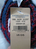NEW NWT AMERICAN EAGLE OUTFITTERS FLEECE Blanket Throw SIGNATURE BLUE WHITE Picnic