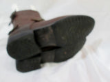 Mens FRYE 87056 DEAN ZIP Leather Ankle Boot Rider Rocker BROWN 11