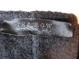 THE ROW USA ALPACA WOOLTrench jacket coat 32 / 2 BLACK Belt Womens