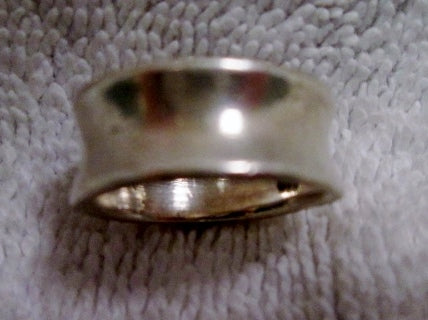 Signed 925 STERLING Silver Ring Sz 7.5 Band Statement Jewelry Wedding Promise Pinky